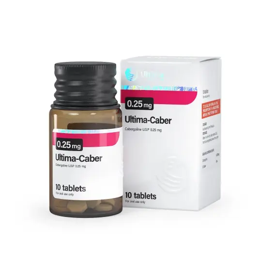 Ultima-Cabergoline  %productStrength10 tabs Cabergoline by Ultima Pharmaceuticals (Oral)  Post Cycle Therapy