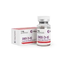 Ultima-DES (1-3) 1 mg  %productStrengthvial IGF-1 LR3 by Ultima Pharmaceuticals (Injection)  Peptides